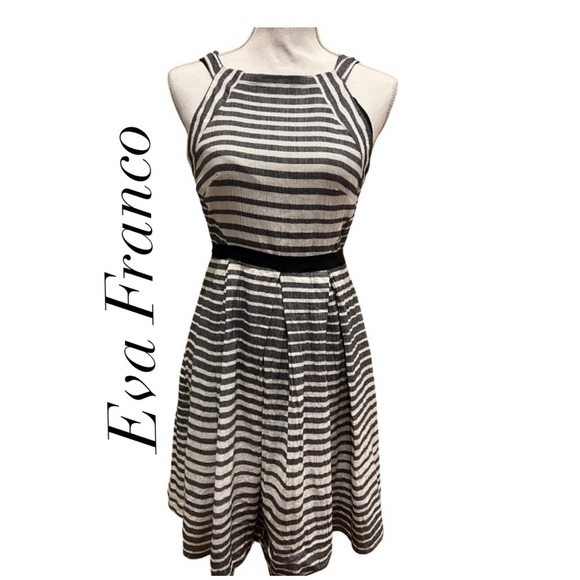 Anthropologie Eva Franco striped keyhole dress - Picture 1 of 9